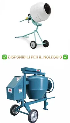 Betoniera e attrezzature edili a noleggio